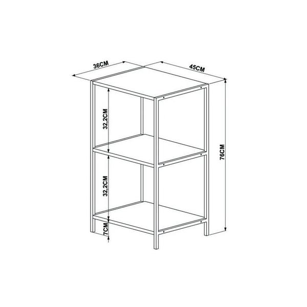 Imagem de Estante Baixa Lateral 45Cm  Artesano