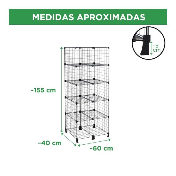 Imagem de Estante Balcão Expositor Aramado 10 Nichos 40cm Profundidade Branco