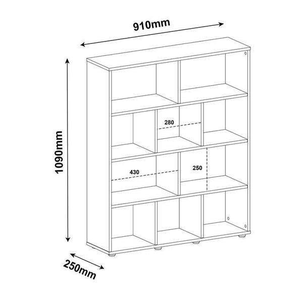 Imagem de Estante  Book Cor Branco - Artery