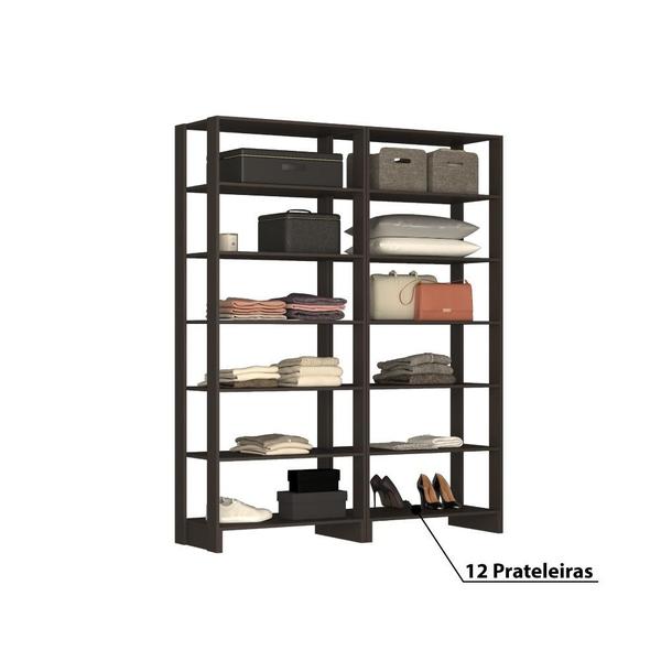 Imagem de Estante Closet Yes 160cm com 12 Prateleiras - Grafite