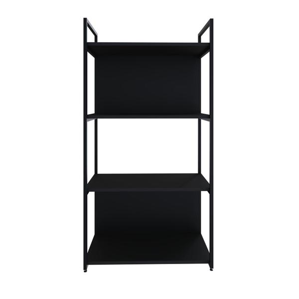 Estante com 4 Prateleiras 118x60x33cm com Fundo Yon - Metalig Imagem de Estante com 4 Prateleiras 118x60x33cm com Fundo Yon