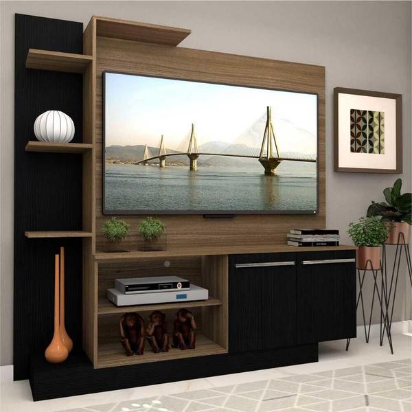 Estante com painel p/ TV 55" e 2 portas Porto Multimóveis Estante com painel p/ TV 55" e 2 portas Porto Multimóveis