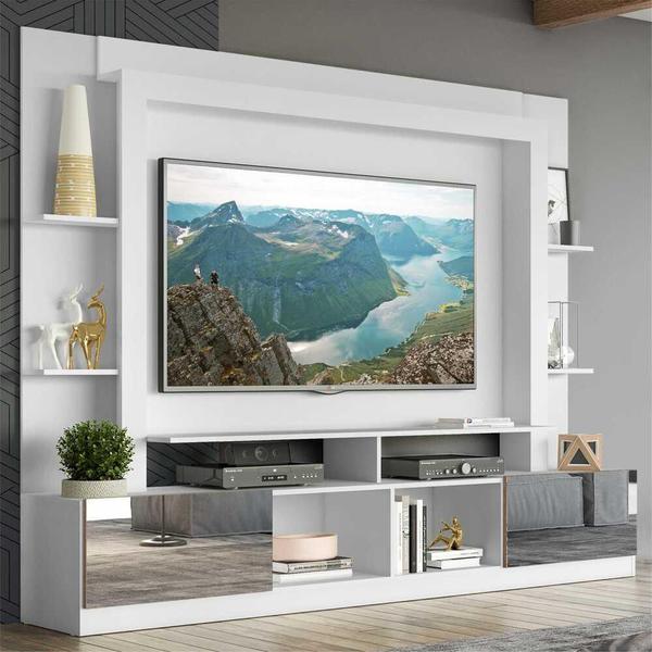 Imagem de Estante com Suporte TV 65" Portas c/ Espelho Oslo Multimóveis V3382