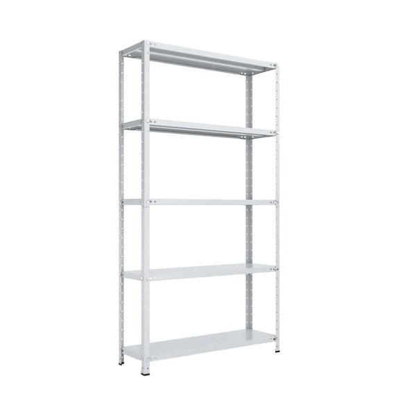 Estante de Aço 5 Prateleiras de Aço 1,70m Reforçado Branco Imagem de Estante de Aço 5 Prateleiras de Aço 1,70m Reforçado Branco
