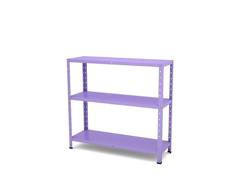 Estante de Aço Multiuso Baixa Pandin 90 cm Lilás Imagem de Estante de Aço Multiuso Baixa Pandin 90 cm Lilás