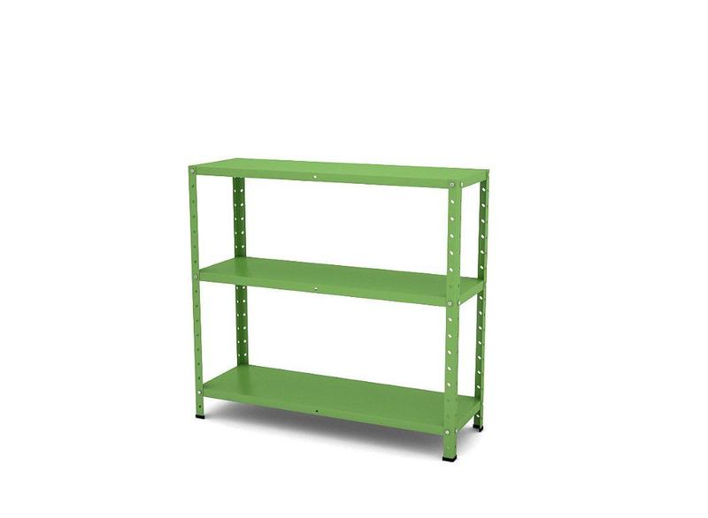 Estante de Aço Multiuso Baixa Pandin 90 cm Verde Miró Imagem de Estante de Aço Multiuso Baixa Pandin 90 cm Verde Miró
