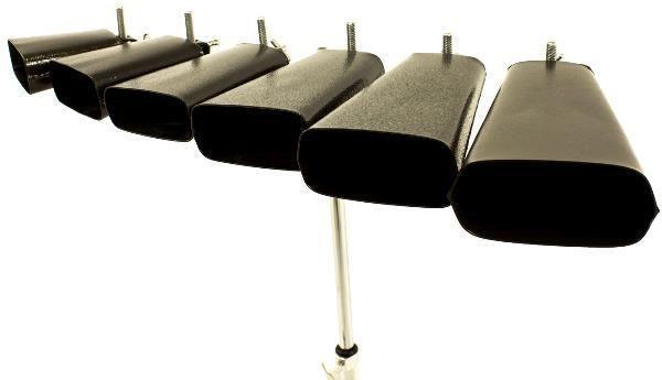 Imagem de Estante de Cowbells Premium CB50 Kit com 6 Cowbells do Agudo ao Grave com Estante