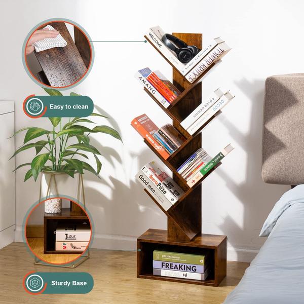 Imagem de Estante de livros Yoobure Tree 6 Shelf Retro Floor Standing