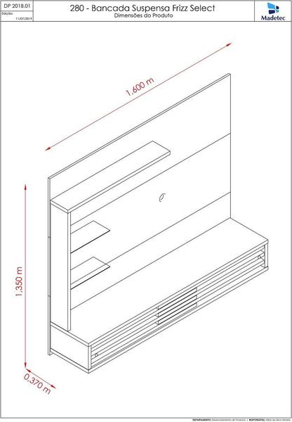 Imagem de Estante Frizz Select para TV de até 50 polegadas - Cinamomo / Off White - Madetec