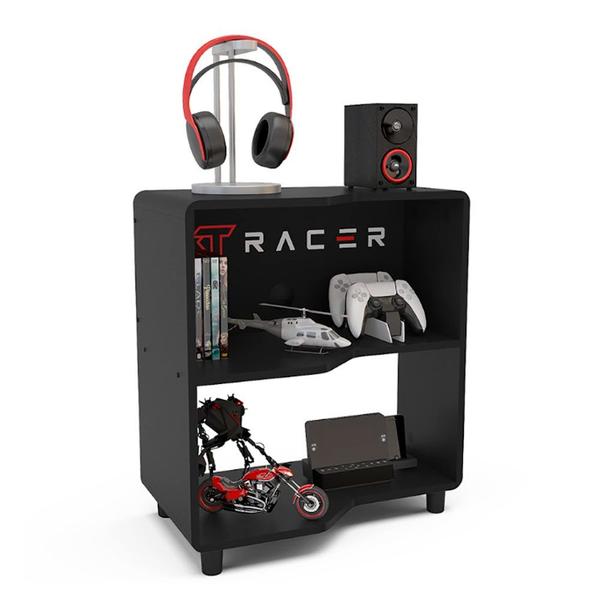 Imagem de Estante Gamer e Escritório XT RACER FORCE ONE Preta Politorno