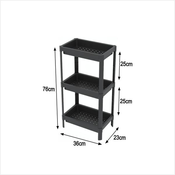 Imagem de Estante Geo Multiuso Organizador Compacto 3 Prateleiras 76cm