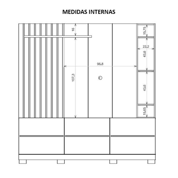 Imagem de Estante Home Para TV até 70 Polegadas Space Marrom Caemmun