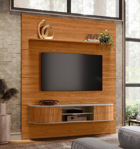 Imagem de Estante Home Suspenso Bugatti para TV até 75'' Fen-di Naturale Madetec 