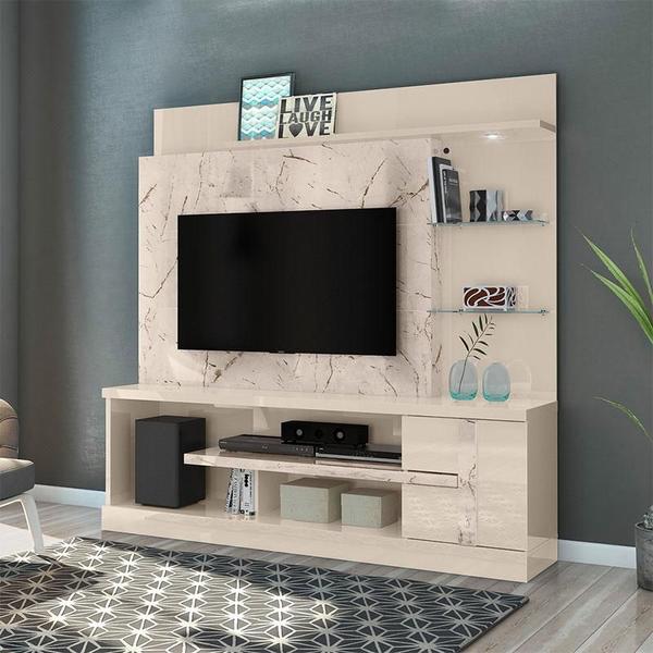 Imagem de Estante Home Theater Alan Calacata Off White  Madetec 