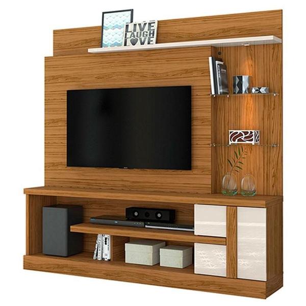 Imagem de Estante Home Theater Alan Naturale Off White - Madetec