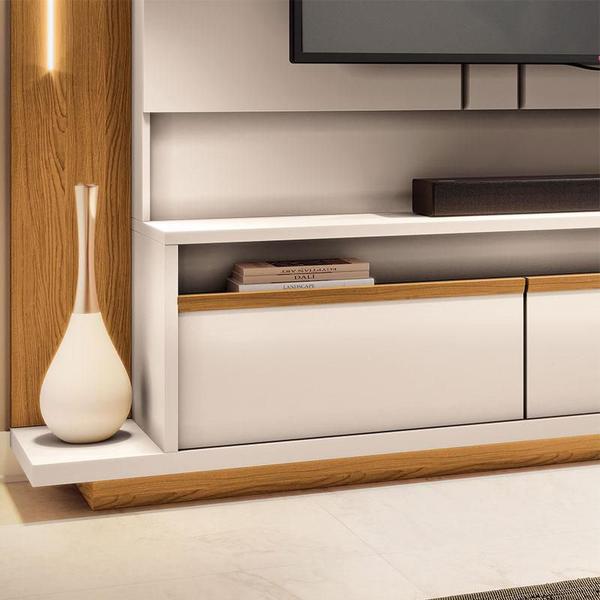 Imagem de Estante Home Theater Ambiente Montane Off White Cinamomo - HB Móveis