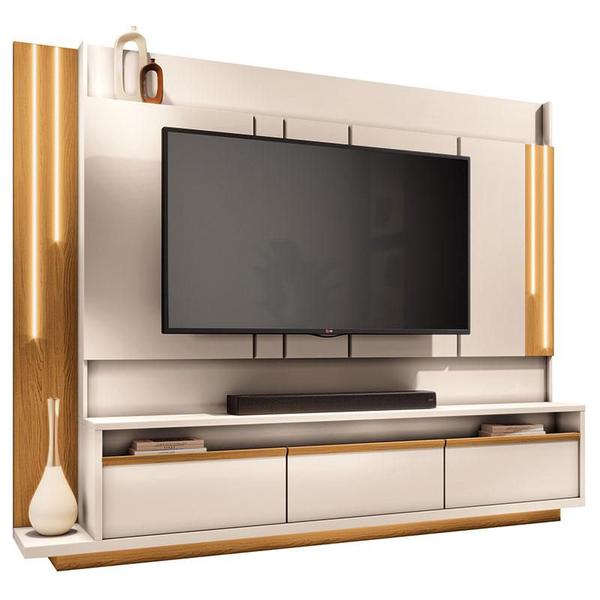 Imagem de Estante Home Theater Ambiente Montane Off White Cinamomo - HB Móveis