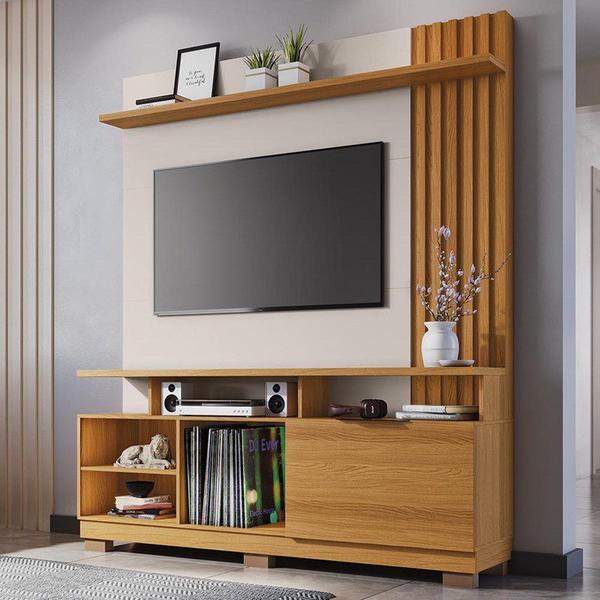 Imagem de Estante Home Theater Artheo Cinamomo/Off White para TV até 55” - HB Móveis