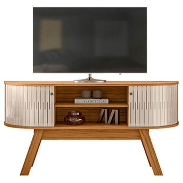 Imagem de Estante Home Theater com Bancada Silverstone Naturale Off White  Madetec