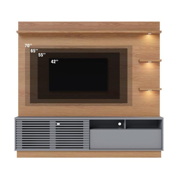 Imagem de Estante Home Theater com Led Para TV até 70 Polegadas 1 Porta Campeche Colibri