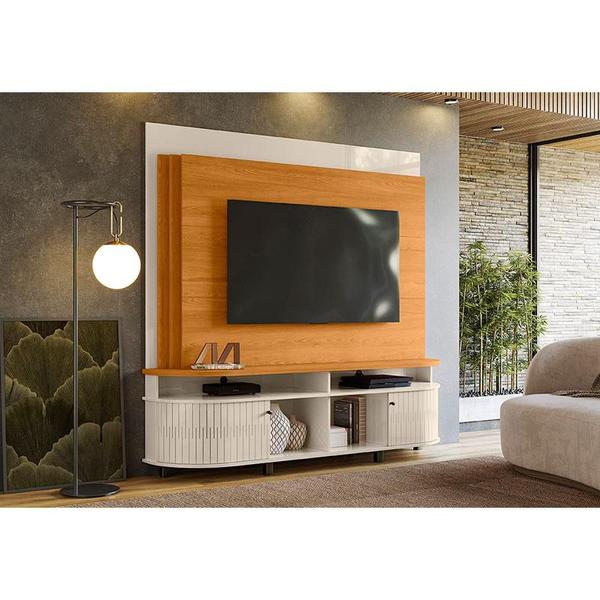 Imagem de Estante Home Theater Daytona Cinamomo Off White  Madetec