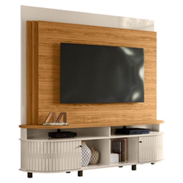 Imagem de Estante Home Theater Daytona com Aparador Estoril Naturale Off White Madetec