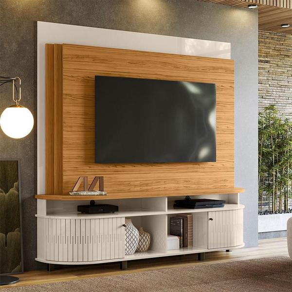 Imagem de Estante Home Theater Daytona Naturale Off White  Madetec