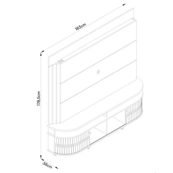 Imagem de Estante Home Theater Daytona para TV até 65” - Madetec