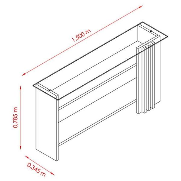 Imagem de Estante Home Theater Flávia Com Aparador E Mesa De Centro Frizz Cinamomo Off White