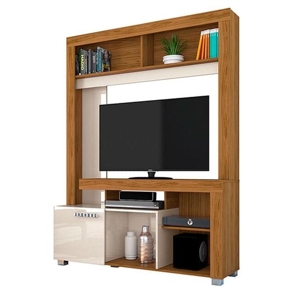 Imagem de Estante Home Theater Flávia Naturale Off White  Madetec 