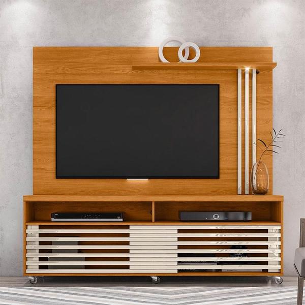 Imagem de Estante Home Theater Frizz Cinamomo Off White  Madetec