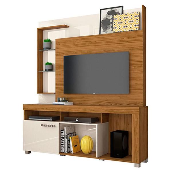 Imagem de Estante Home Theater Ícaro Naturale Off White  Madetec