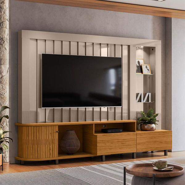 Imagem de Estante Home Theater Le Mans Fendi Naturale  Madetec