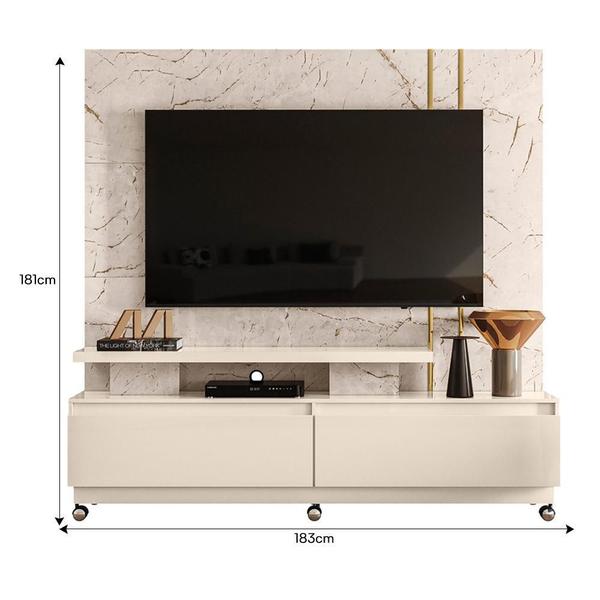 Imagem de Estante Home Theater New Apolo para TV até 75” com Rodízios - Madetec