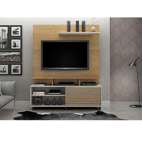 Imagem de Estante Home Theater Star Cinamomo Off White  Valdemóveis