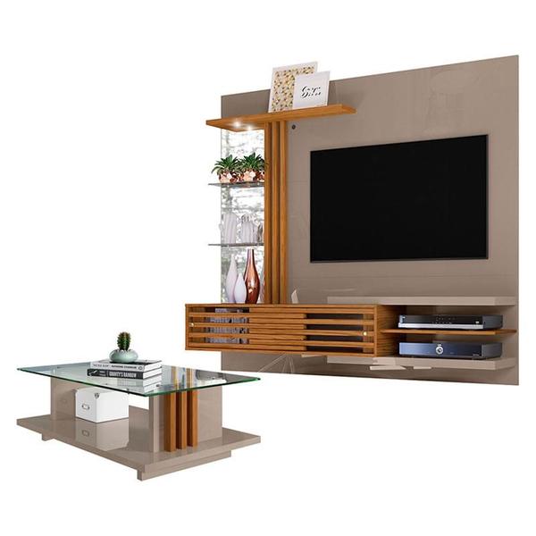 Imagem de Estante Home Theater Suspenso com Mesa de Centro Frizz Supreme Fendi Naturale  Madetec