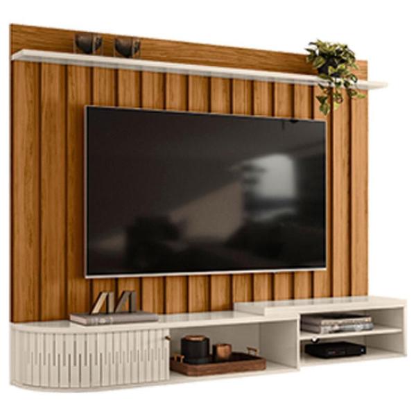 Imagem de Estante Home Theater Suspenso Ímola Naturale Off White  Madetec