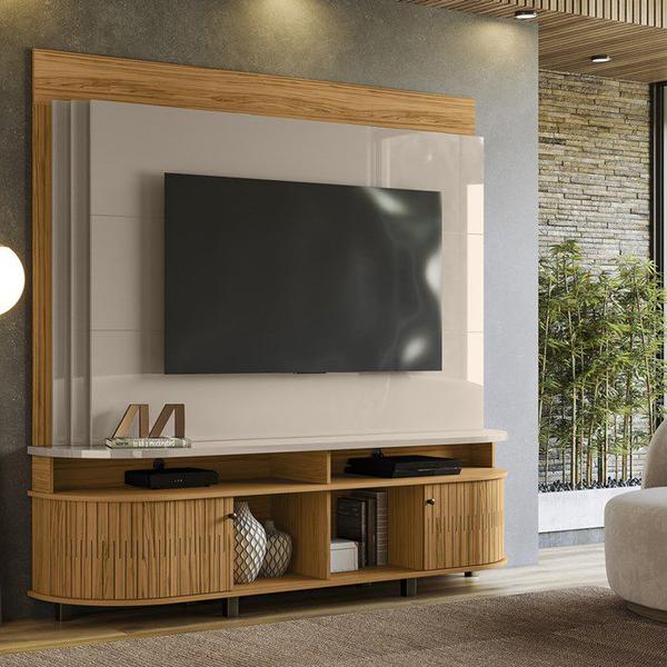 Imagem de Estante Home TV 65 Pol 2 Portas 183 cm 6511 Fenddi Naturale MDT