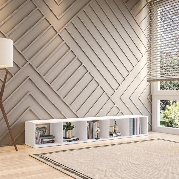 Estante Horizontal ou Vertical 5 Nichos 186cmx30cm Liverpool