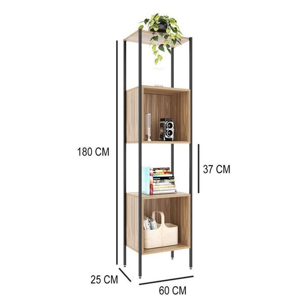 Imagem de Estante Industrial com Nichos Salve 2 com 60cm