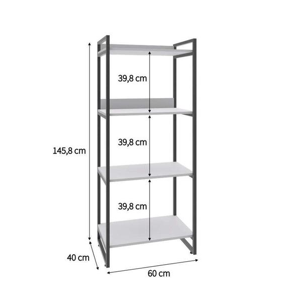 Imagem de Estante Kuadra II Branca 60 cm