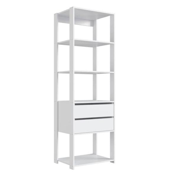 Imagem de Estante Livreiro 183X60cm 02 Gavetas Branco PRODDY