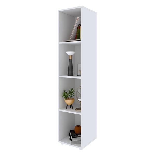 Imagem de Estante Livreiro Clementina 30 cm com 4 Nichos - Branco