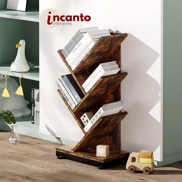 Imagem de Estante Livreiro Jordana  Livreiro Multiuso com Prateleiras para Livros  MDF 60x30x19 cm