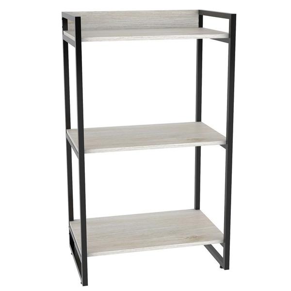 Imagem de Estante Livreiro Prisma Estilo Industrial 60cm 3 Prateleiras C08 Snow - Mpozenato