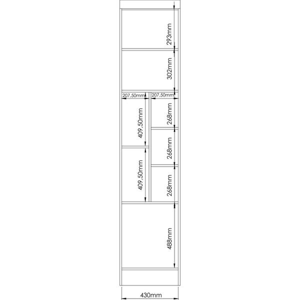 Imagem de Estante Modulada Infinity com 8 Nichos - Branco Line