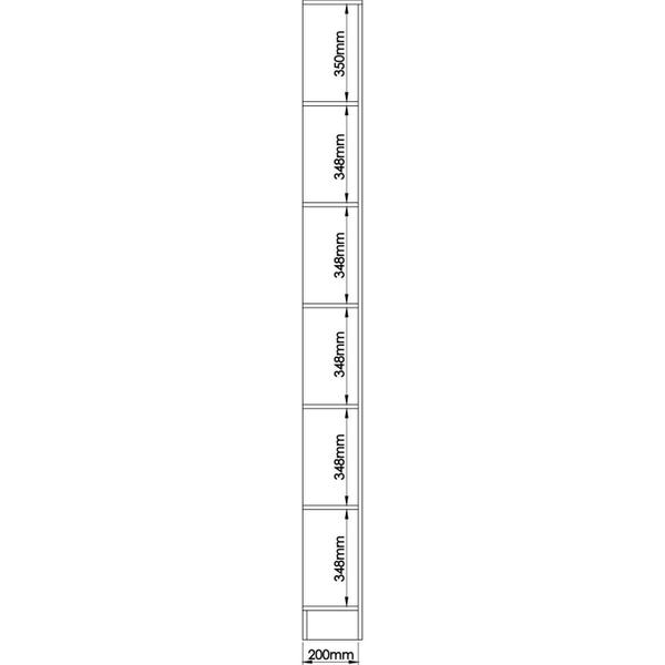 Imagem de Estante Modulada Requinte com 6 Nichos - Macadâmia