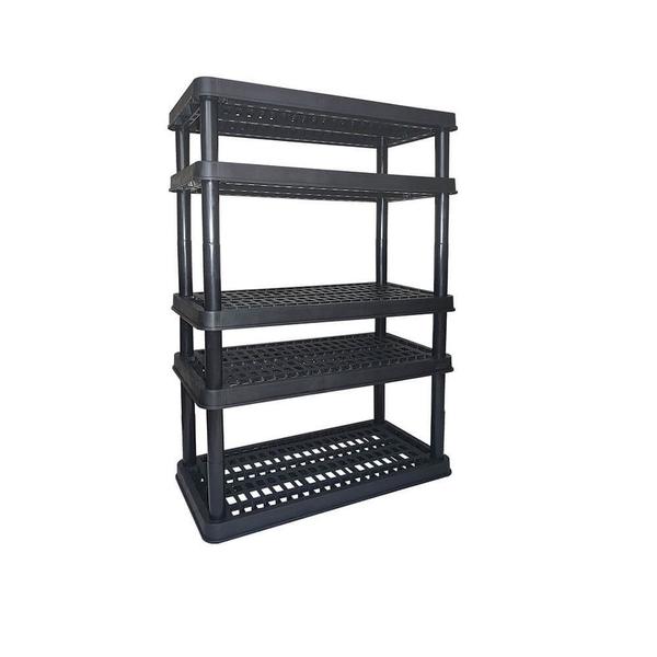 Imagem de Estante Modular Plastico Super 5 Bandejas 42cm Preto Antares