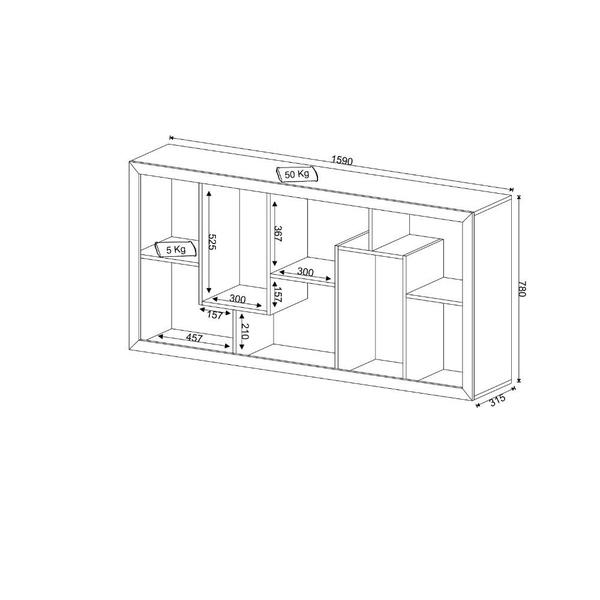 Imagem de Estante Multiuso E1712  Tecno Mobilii