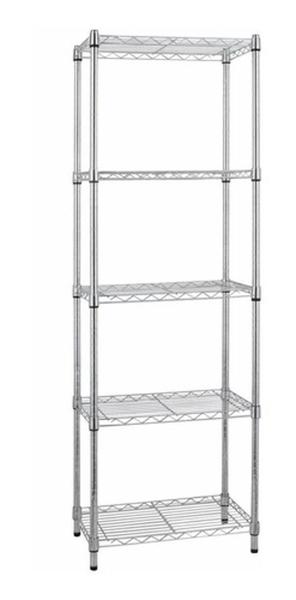 Imagem de Estante Organização Multiuso Metal Cromado 180X60X35Cm - Aço